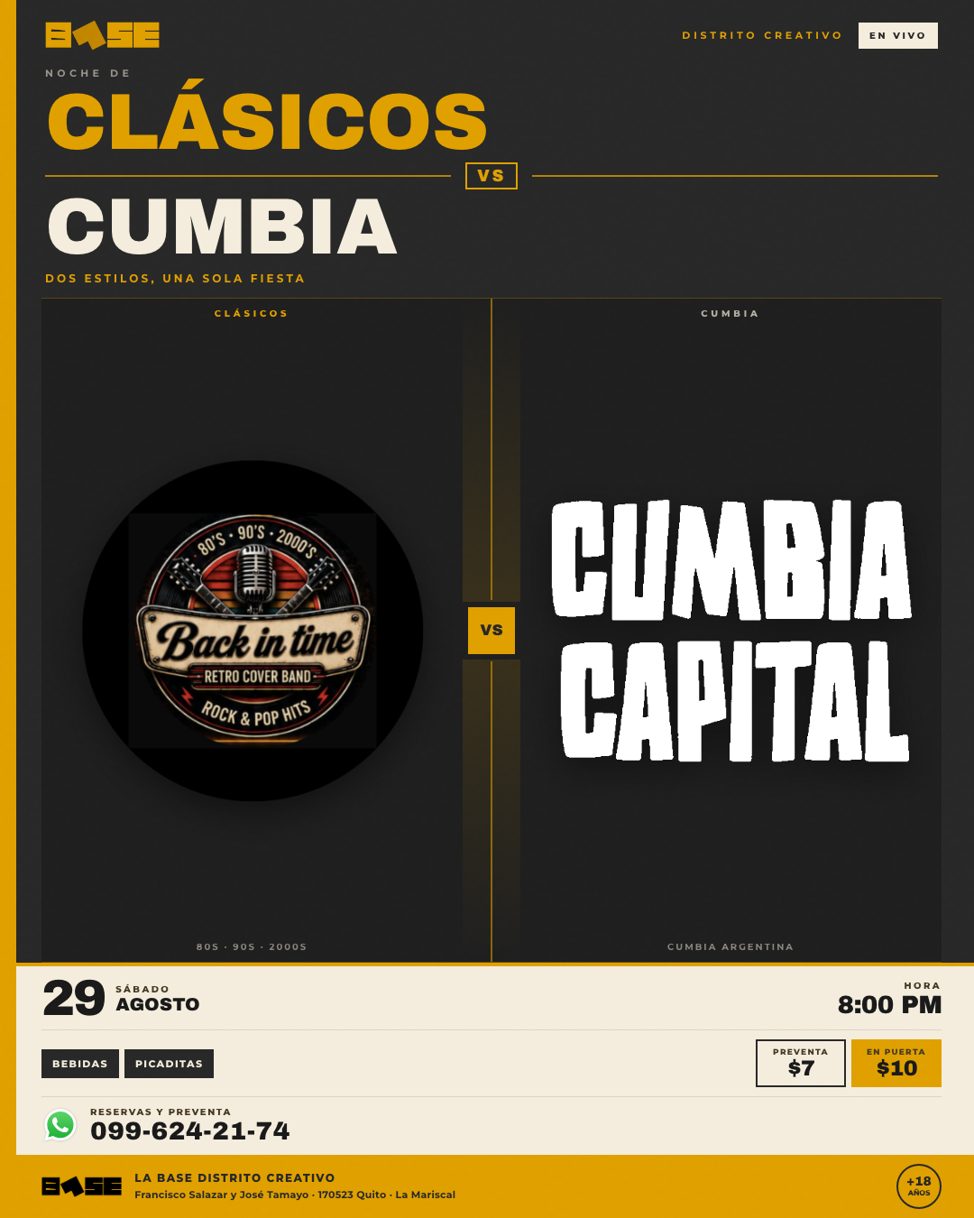 Clásicos VS Cumbia